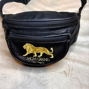MGM Grand Black and Gold Belt Bag